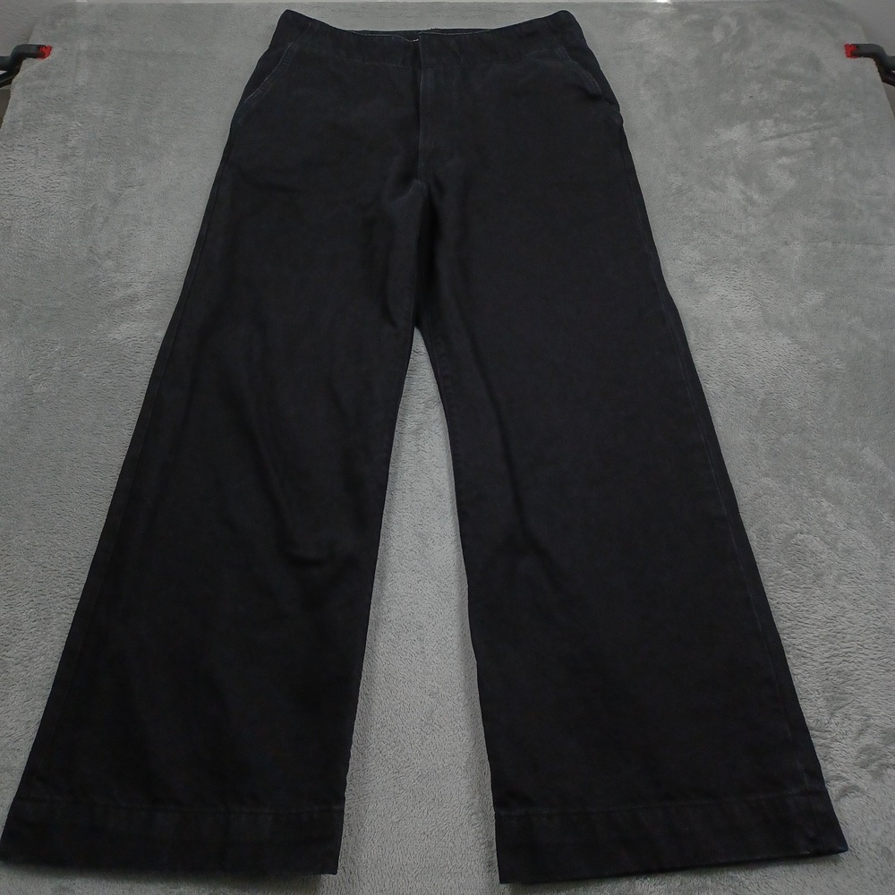 Levis Jeans Womens 32 Black Denim High Rise Wide Leg Premium Modern